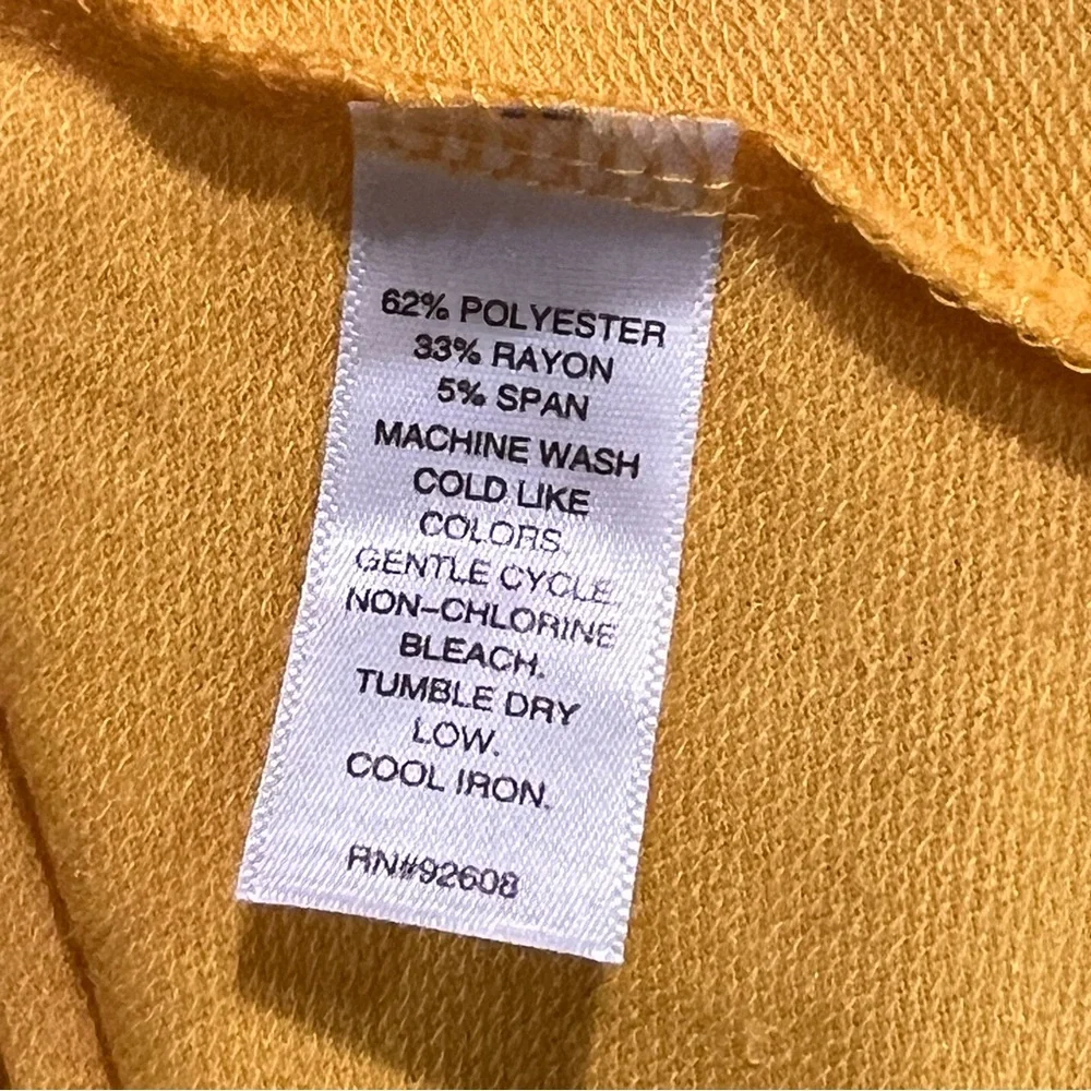 JW Style Yellow Long Sleeve Top Size S - Picture 4 of 8